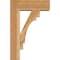 Ekena Millwork Merced Block Rough Sawn Bracket w/ Offset Brace, Western Red Cedar, 6"W x 16"D x 24"H BKT0604X16X24MRC05RWR - alternate 3